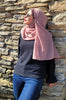Crepe Pink Chiffon Scarf - Lightweight Georgette & Chiffon Blend