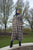 Brown Plaid Maxi Cardigan