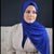 Royal Blue 100% Knit Jersey Scarf