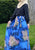 Annabelle Maxi Dress Blue and Black