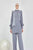 Grey Crepe Formal Suit: Elegant Two-Piece Ensemble