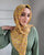 Summer Haze: Classical Flower Print Georgette Summer Hijab