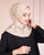 Back Clasp Amira Hijab: One-Piece Soft Jersey Black Hijab