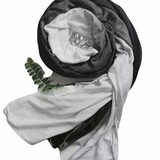 Black Wine Ombre Cotton Jersey Scarf