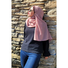 Crepe Pink Chiffon Scarf - Lightweight Georgette & Chiffon Blend