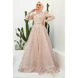 Pink Cinderella A-Line Silhouette Gown