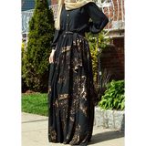 Annabelle Maxi Dress Black: Silk & Crepe Georgette