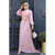 Maxi Dress - Leah A-Line Silk-Chiffon Dress