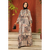 Maxi Dress - Moroccan Haze A-Line Satin-Silk Blend Dress