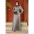 Eliana Gown - A-Line Dress with Crystal Belt, Puffed Shoulders & Balloon Sleeves