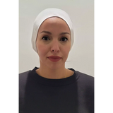 White Back Tie Bonnet - Comfortable Hijab Headwear