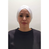 Tulip Bonnet in White: Exclusive Design Under-Cap for Hijabs