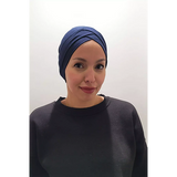 Tulip Bonnet in Navy: Exclusive Design Under-Cap for Hijabs