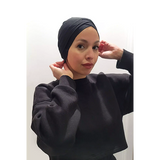 Tulip Bonnet in Black: Exclusive Design Under-Cap for Hijabs