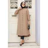 A-Line Tunic - Alice Linen-Cotton Maxi Tunic