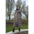 Brown Plaid Maxi Cardigan