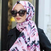 Pink Topaz Scarf: Luxurious Cotton/Silk Blend